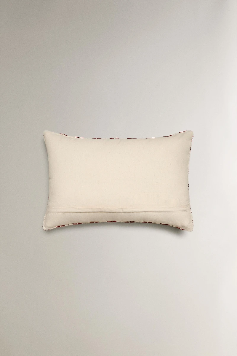 CHRISTMAS SYMMETRICAL FABRIC THROW PILLOW COVER