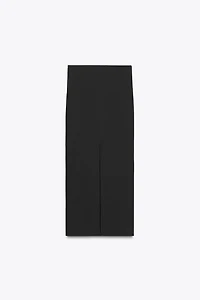 TEXTURED MIDI SKIRT
