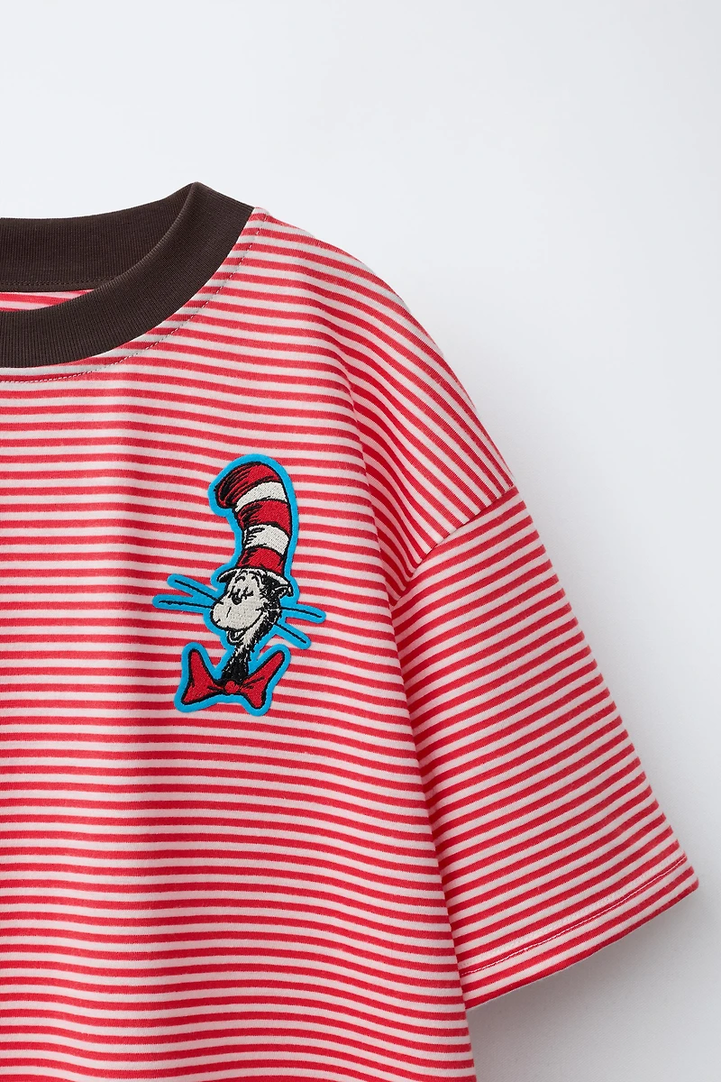 THE CAT HAT DR. SEUSS™ STRIPED T-SHIRT