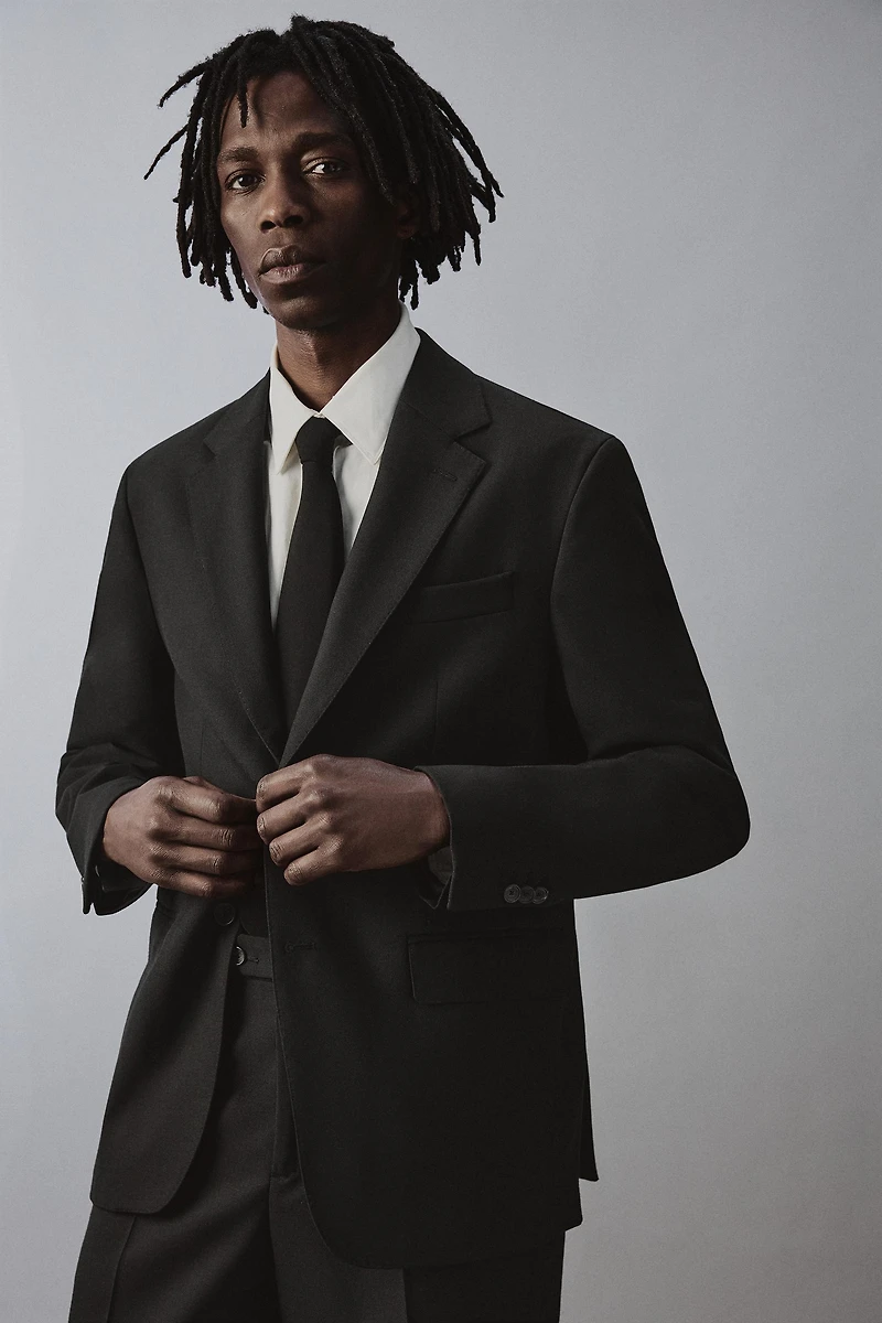 100% WOOL SUIT BLAZER