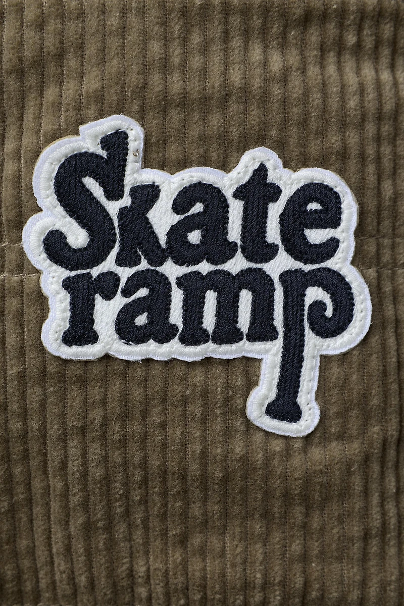 FLEECE LINED CORDUROY OVERSHIRT