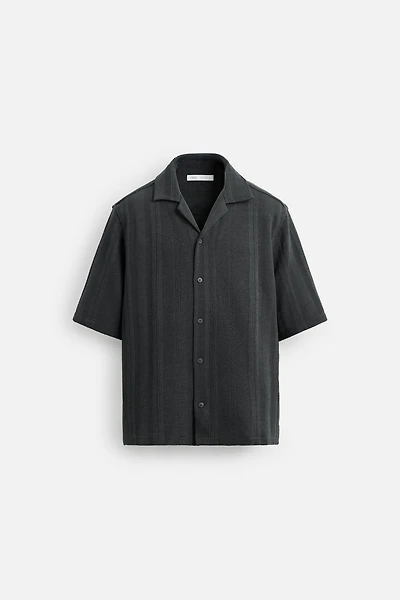 TEXTURED RELAXED FIT SHIRT