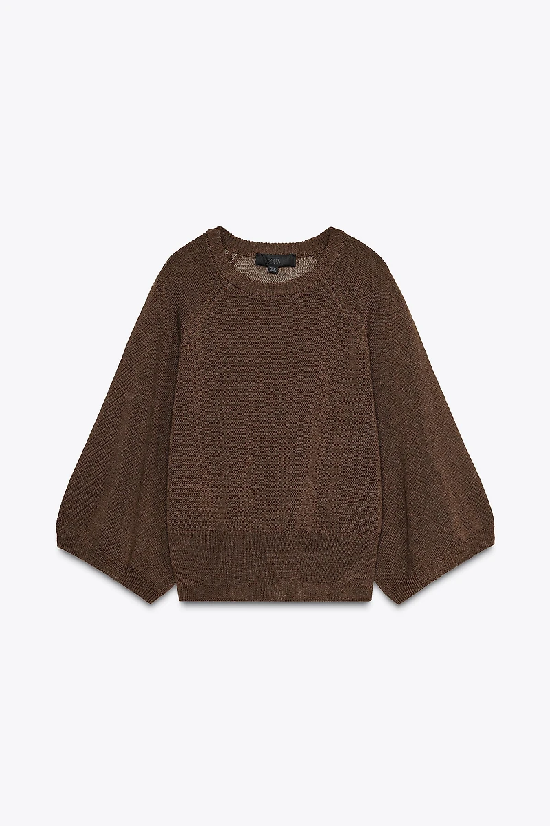 WIDE SLEEVE KNIT SWEATER