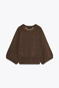 WIDE SLEEVE KNIT SWEATER