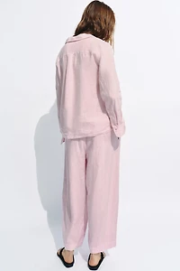 CHEMISE 100 % LIN À POCHE ZW COLLECTION