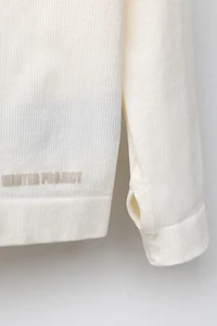 RAISED TEXT RIB T-SHIRT