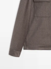 Veste en flanelle 100 % laine