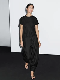 Flowing short sleeve T-shirt