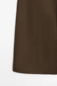 100% cotton midi skirt