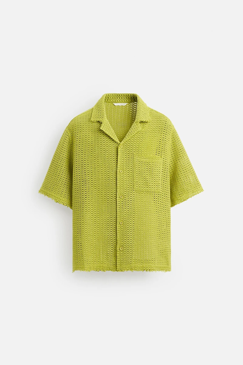 CHEMISE STRUCTURÉE AJOURÉE