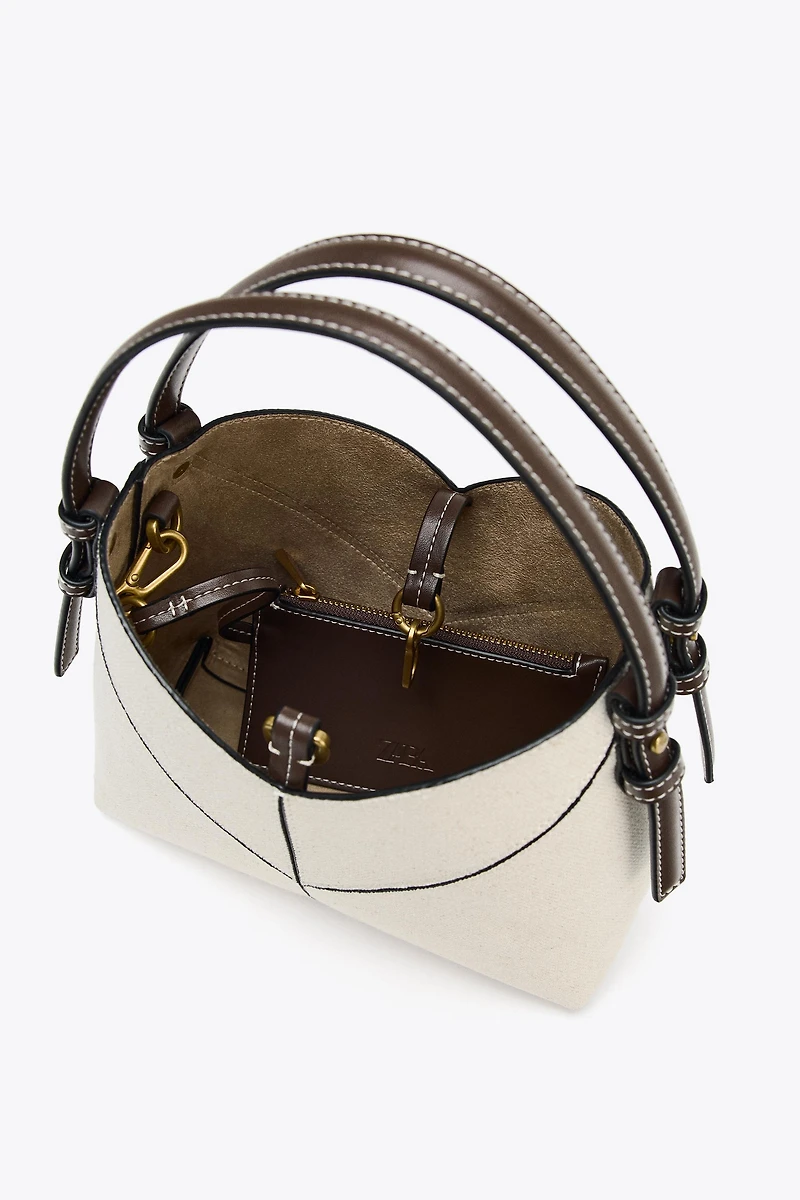 CONTRAST CANVAS MINI SHOPPER