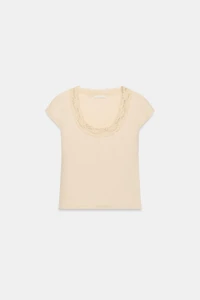 TOP COL PLONGEANT DENTELLE