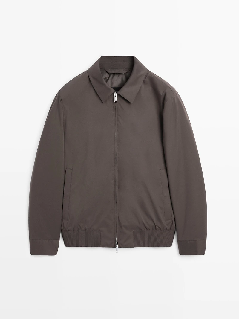 Veste bomber déperlante détail bas