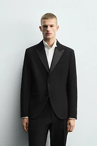 BLAZER COSTUME SMOKING AVEC LAINE