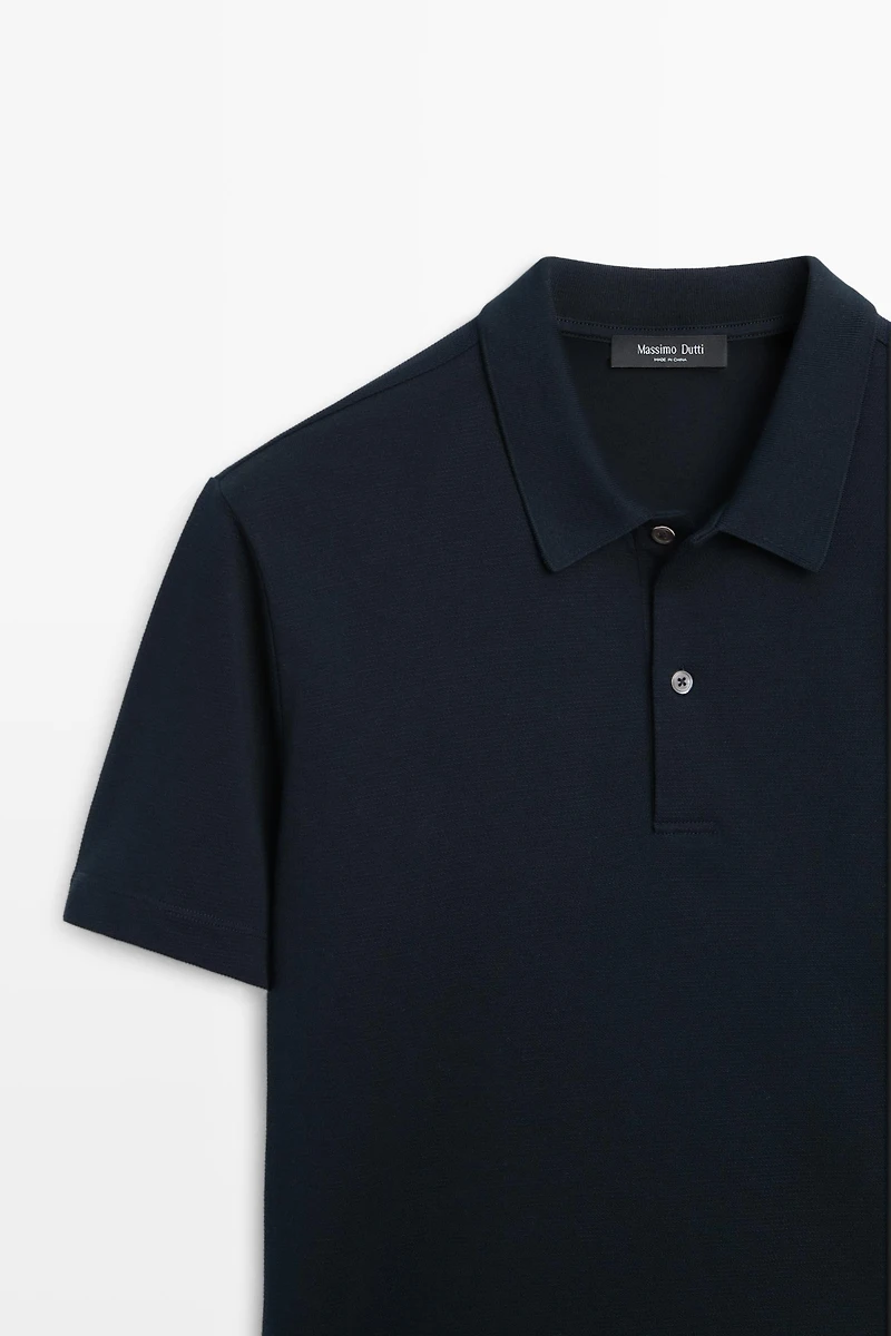 100% cotton structured polo shirt