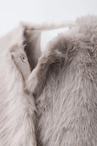 FAUX FUR CROPPED JACKET