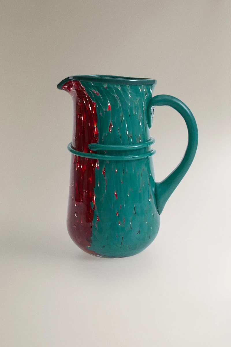 BLOWN GLASS PITCHER | MARISA BERENSON