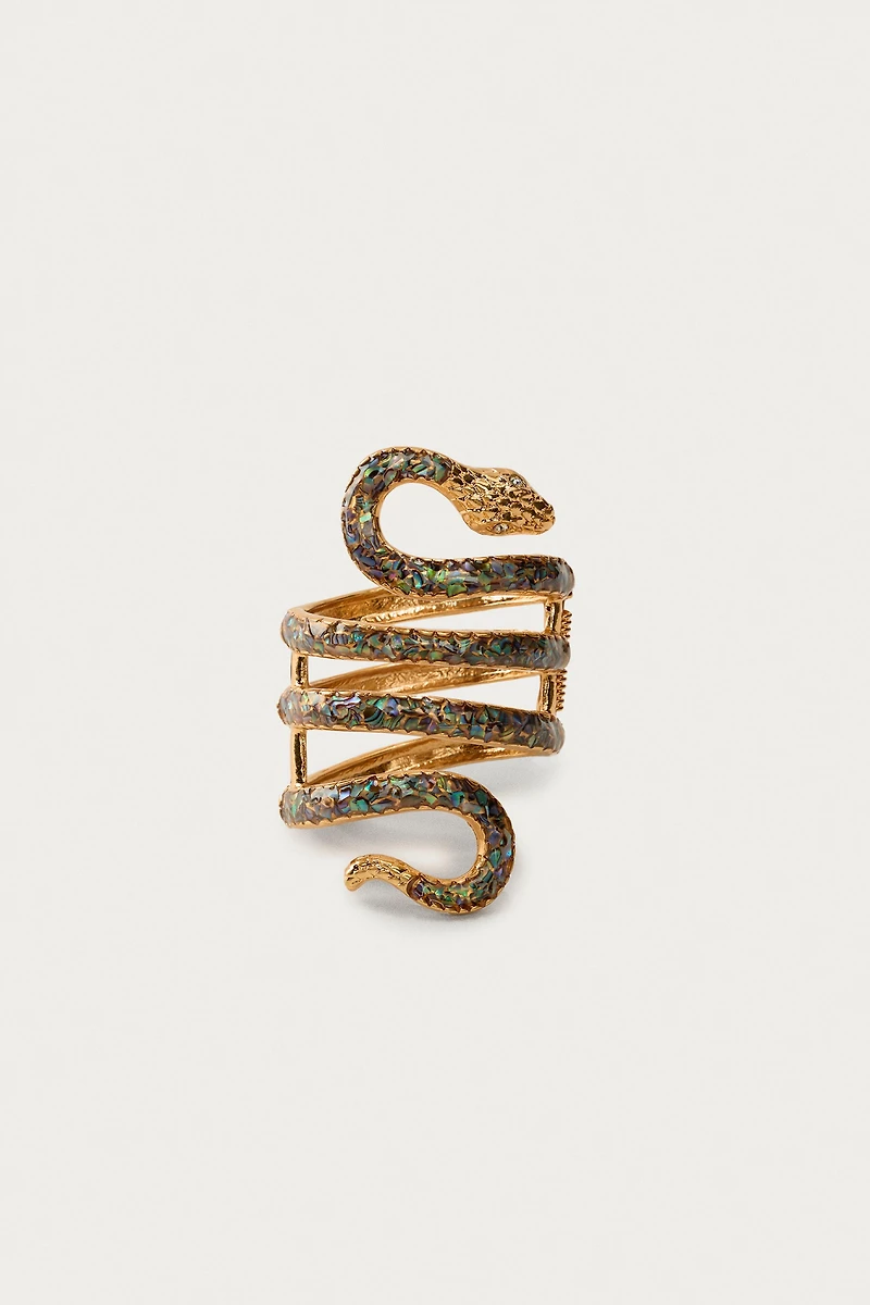 MARISA BERENSON X ZARA METAL SNAKE BRACELET