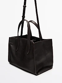 Nappa leather tote bag