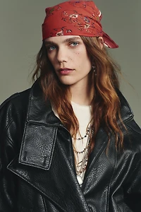 EMBROIDERED PRINTED SCARF