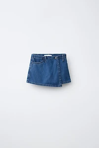 DENIM BERMUDA SKIRT