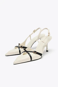 BUCKLED STRAP HEELED SHOES