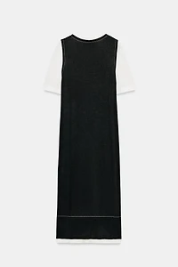 COMBINATION KNIT DRESS