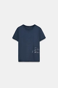 FOIL TEXT T-SHIRT