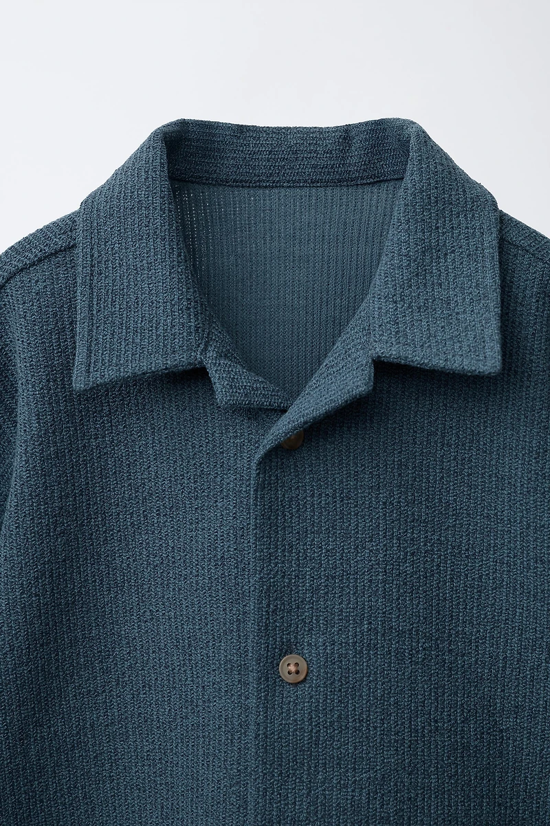 PLAIN TEXTURED SHIRT