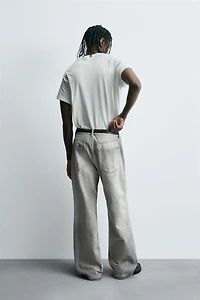 RELAXED FIT SPLATTER JEANS