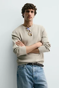 TEXTURED COTTON JUMPER