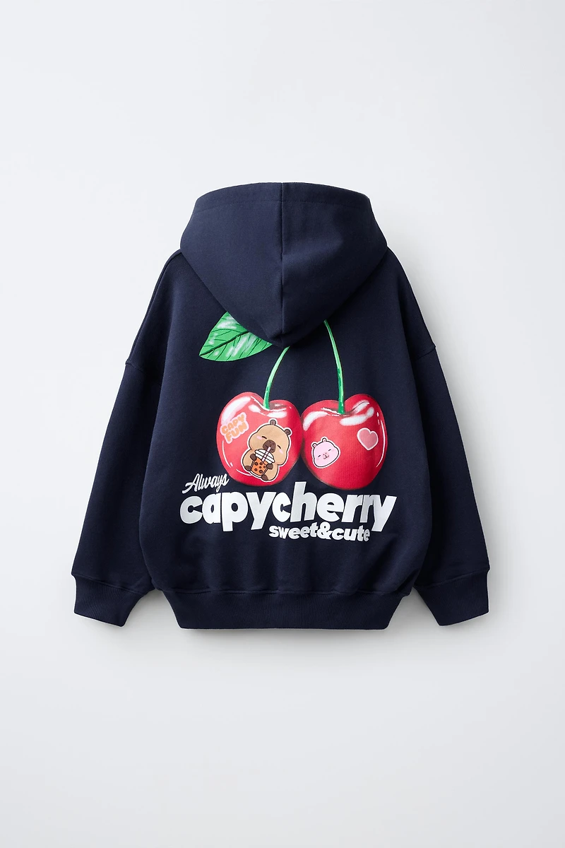 SWEAT À CAPUCHE CAPIBARA CAPYFUN ©