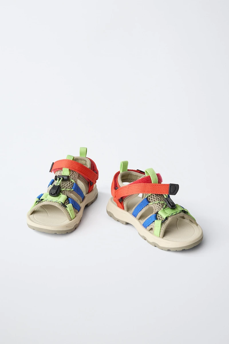 MULTICOLOR TECHNICAL SANDALS