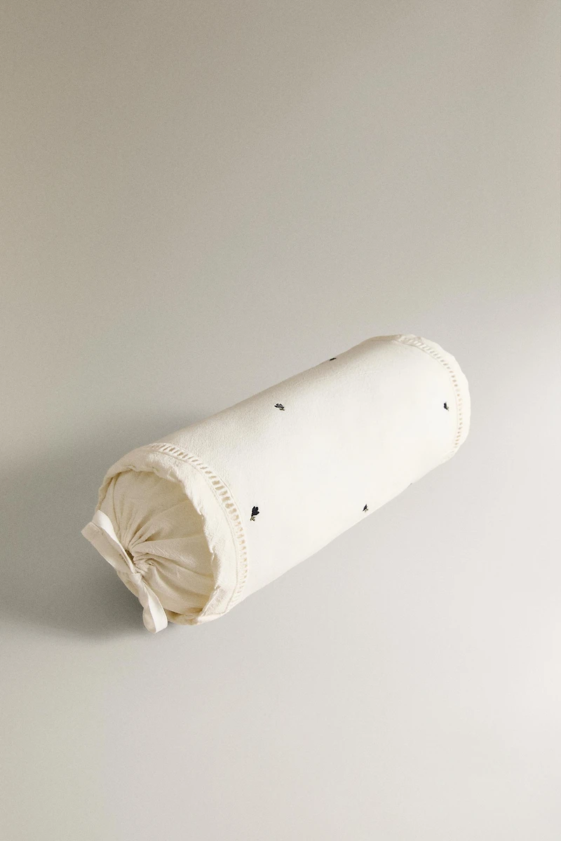 KIDS FLORAL BOLSTER PILLOW