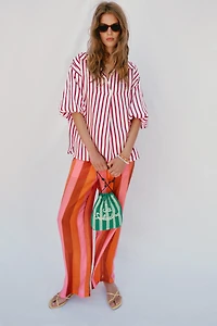 BEADED BUCKET BAG