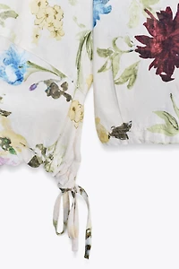 ZW COLLECTION FLORAL PRINT SHIRT
