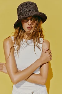 WOVEN BUCKET HAT