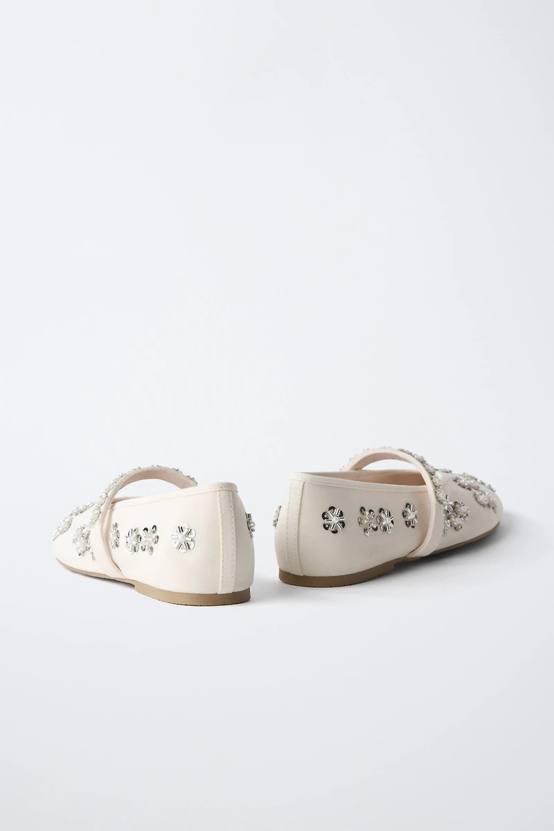 RHINESTONE BALLET FLATS