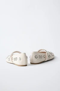 RHINESTONE BALLET FLATS