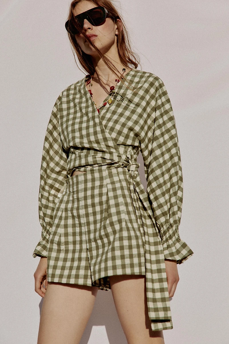 GINGHAM SHORTS