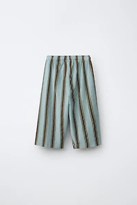 RELAXED TOWEL EFFECT STRIPED PANTS