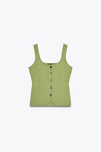 PLAIN KNIT CORSET TOP