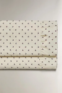 DRAP DE DESSUS ENFANT IMPRIMÉ FLEUR VOLANT