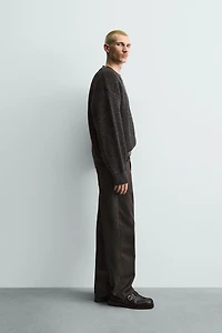 CONTRAST TEXTURED JUMPER