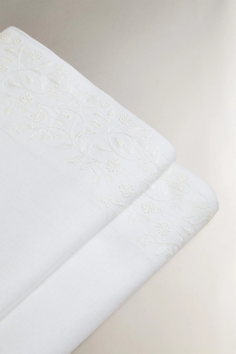 COTTON AND LINEN EMBOSSED FLAT SHEET