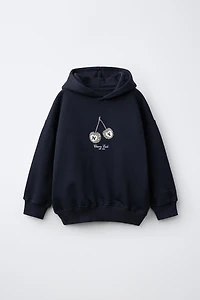 CHERRY ANIMAL PRINT HOODIE