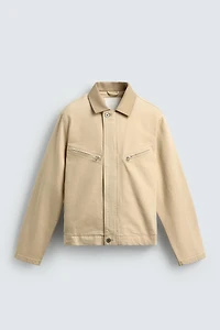 VESTE EN JEAN COL COMBINÉ