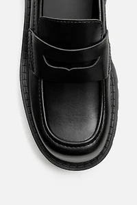 THICK SOLE SADDLE LOAFERS