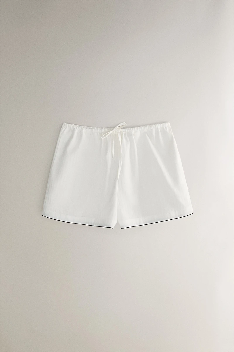 STRIPED JACQUARD SHORTS