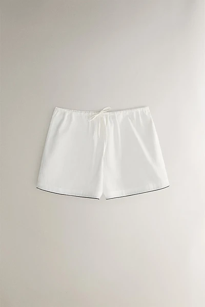 SHORT JACQUARD RAYURES